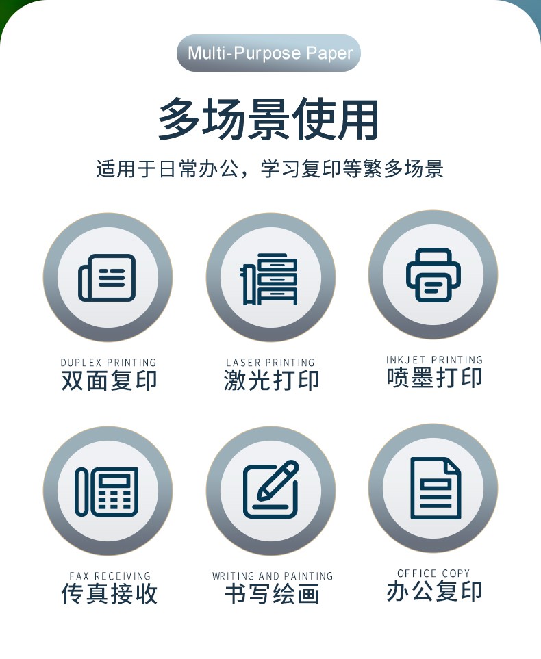 A4 加厚打印纸 100g/150g 商品详情图 1